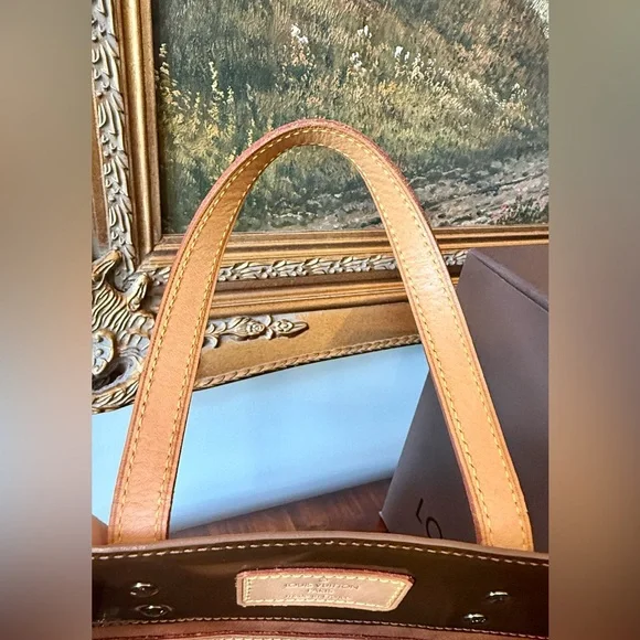 Pre-Loved Louis Vuitton Monogram Vernis Reade MM Women's Tote Bronze